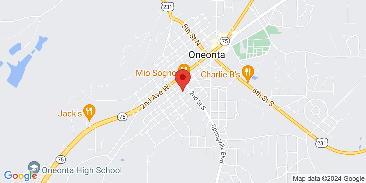 Map of Oneonta Public Library
